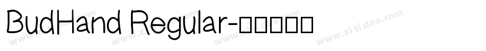BudHand Regular字体转换